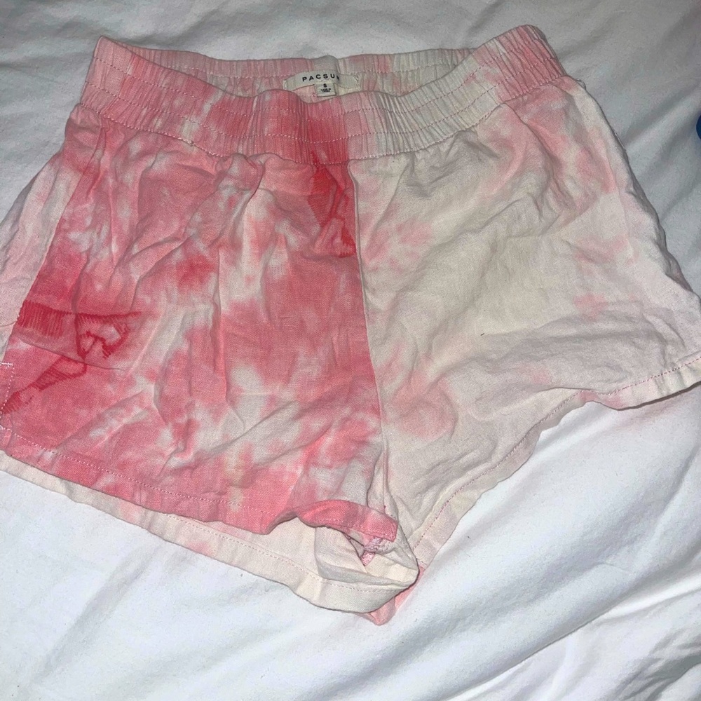PACSUN Pink tie dye shorts